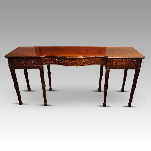 19thc. Mahogany Adam Serving Table