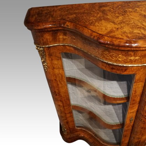 fig 1. Victorian walnut inlaid credenza