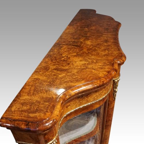 fig 2. Victorian walnut inlaid credenza