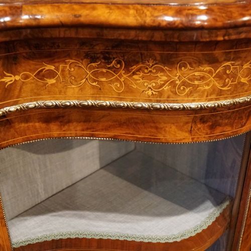 fig 6. Victorian walnut inlaid credenza