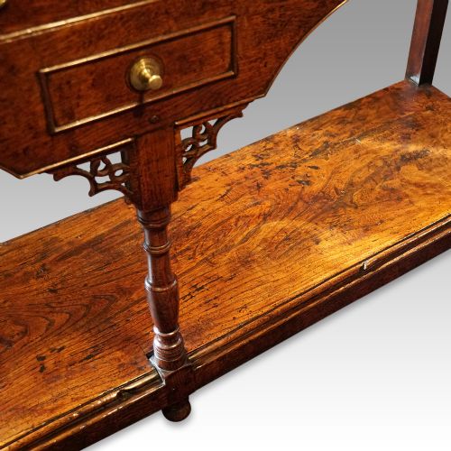 fig 2. Antique oak pot board dresser base