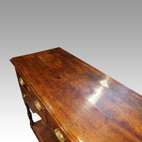 fig 3. Antique oak pot board dresser base