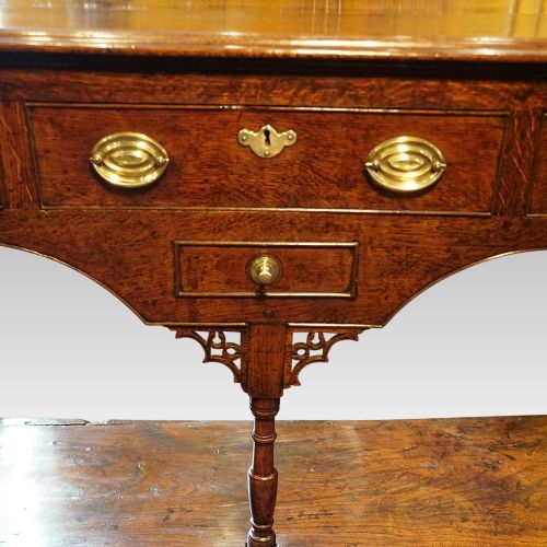 fig 4. Antique oak pot board dresser base