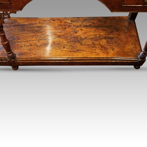 fig 6. Antique oak pot board dresser base