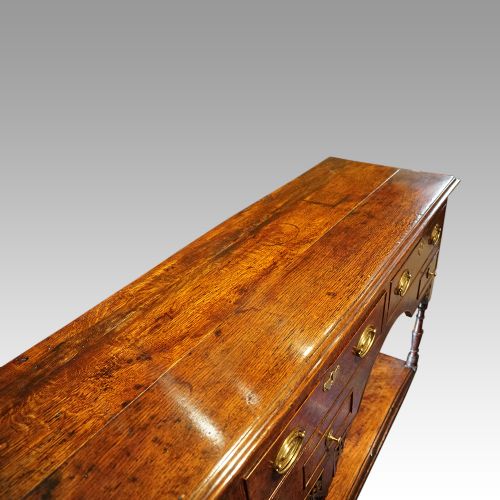 fig 9. Antique oak pot board dresser base