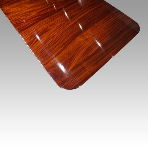 fig 9. George V mahogany 3 pillar dining table