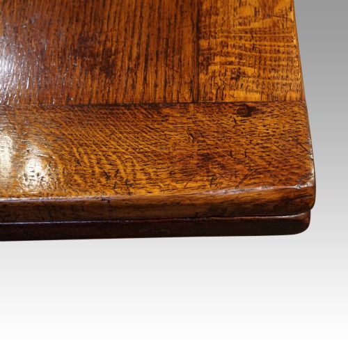 fig 2. Oak refectory draw leaf dining table