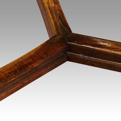 fig 5. Oak refectory draw leaf dining table