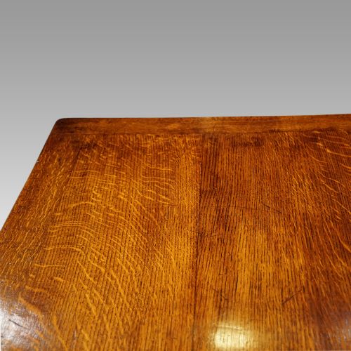 fig 7. Oak refectory draw leaf dining table