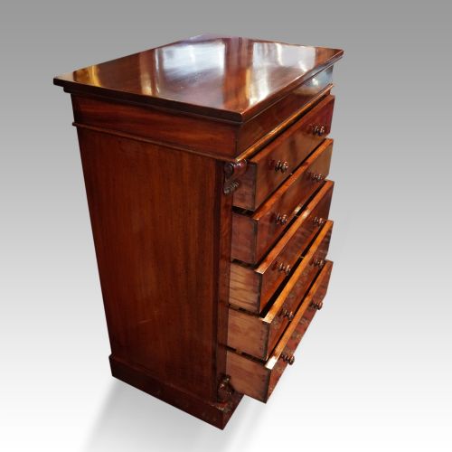 fig 1. Victorian mahogany Wellington chest 