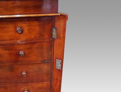 fig 4. Victorian mahogany Wellington chest 