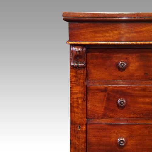 fig 5. Victorian mahogany Wellington chest 