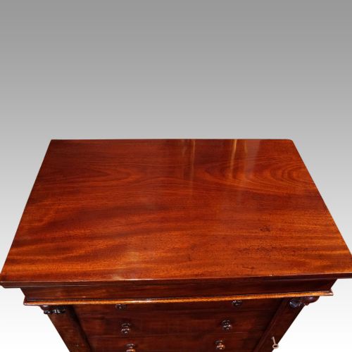 fig 7. Victorian mahogany Wellington chest 