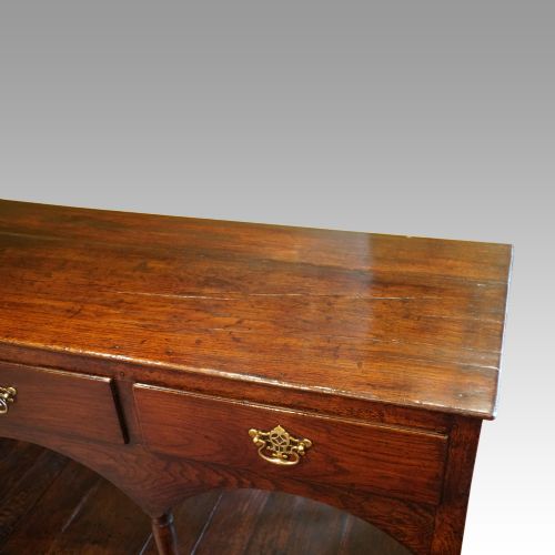 fig 3. Antique oak pot board dresser base