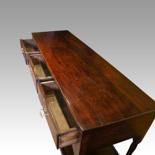 fig 5. Antique oak pot board dresser base