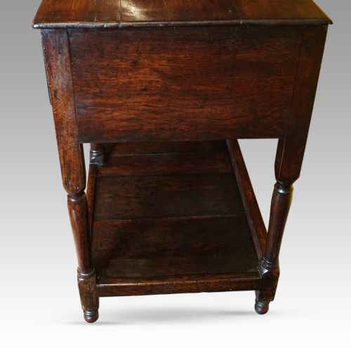 fig 8. Antique oak pot board dresser base