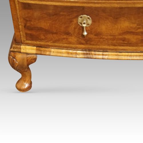 fig 1. Queen Anne style walnut bow chest