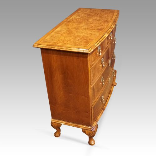 fig 4. Queen Anne style walnut bow chest