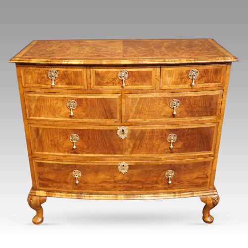 fig 5. Queen Anne style walnut bow chest