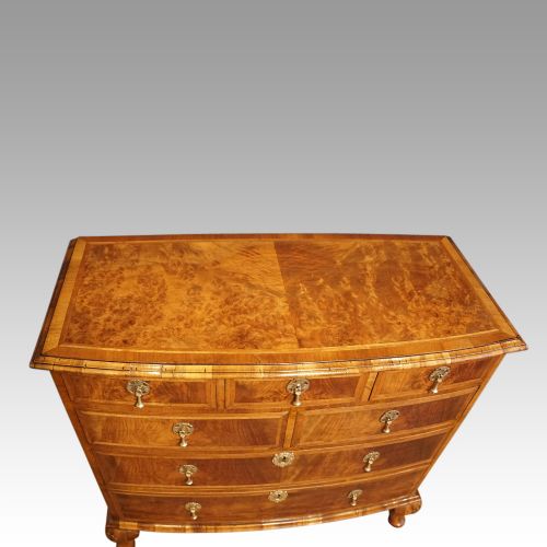 fig 7. Queen Anne style walnut bow chest