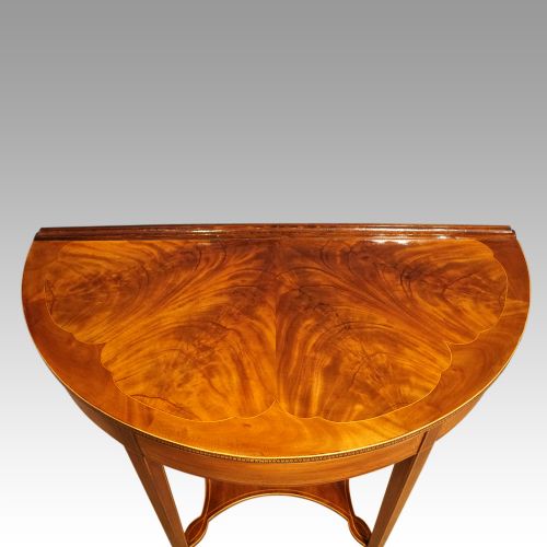 fig 3. Pair of Edwardian demi-lune tables