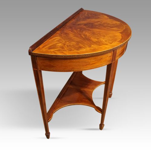 fig 5. Pair of Edwardian demi-lune tables