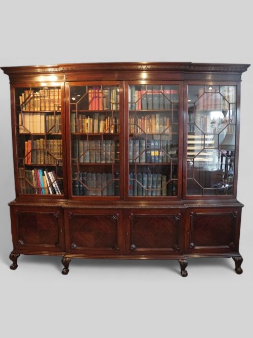 Waring and Gillows Breakfront Bookcase