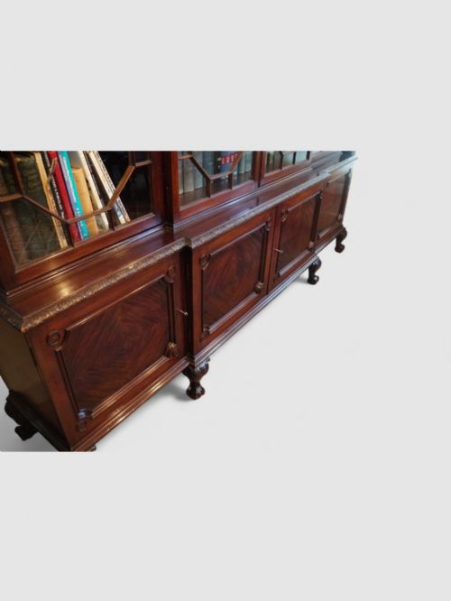 fig 1. Waring and Gillows breakfront bookcase
