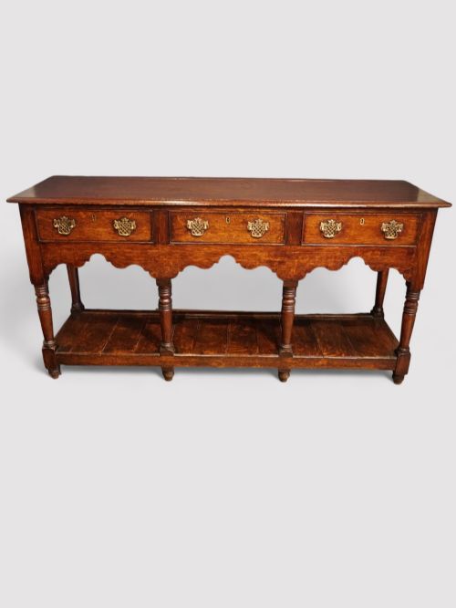 Antique Oak Pot Board Dresser