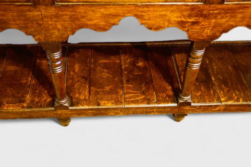 fig 1. Antique oak pot board dresser