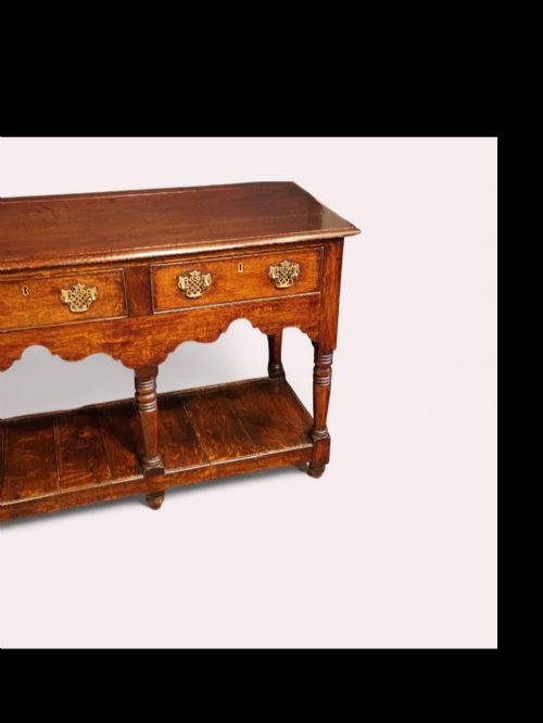 fig 3. Antique oak pot board dresser