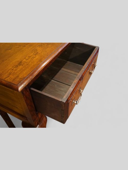 fig 4. Antique oak cabriole leg dresser base