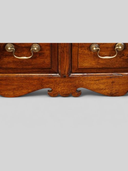 fig 9. Antique oak cabriole leg dresser base