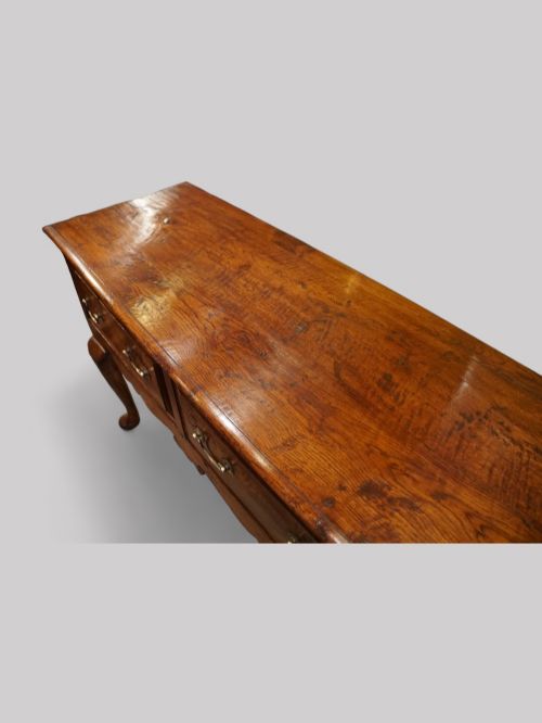 fig 10. Antique oak cabriole leg dresser base
