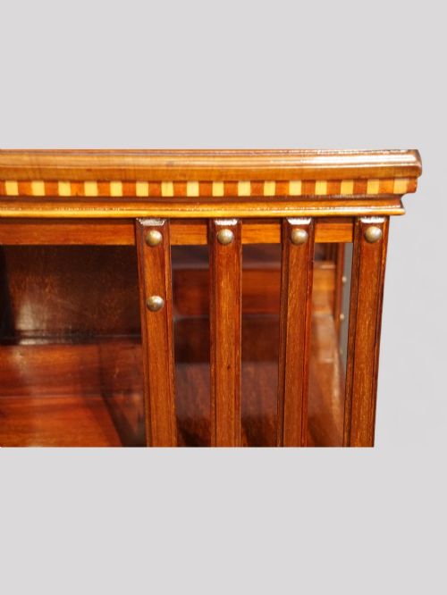 fig 2. Edwardian inlaid mahogany revolving bookcase