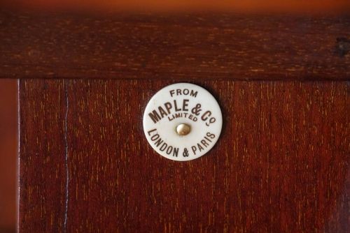fig 4. Edwardian inlaid mahogany revolving bookcase