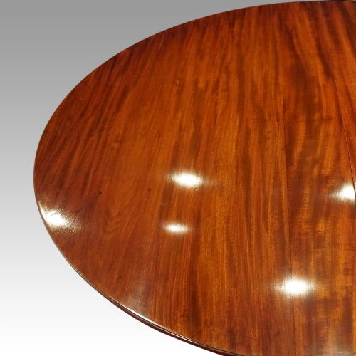 fig 5. Georgian style mahogany twin pillar dining table