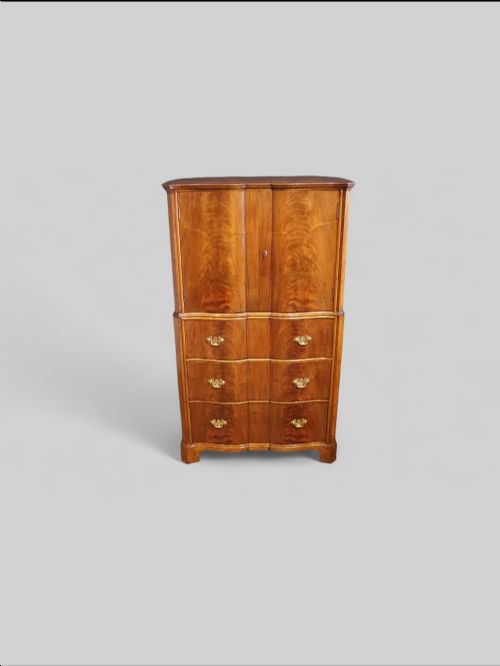 fig 2. George V walnut gentlemans tallboy