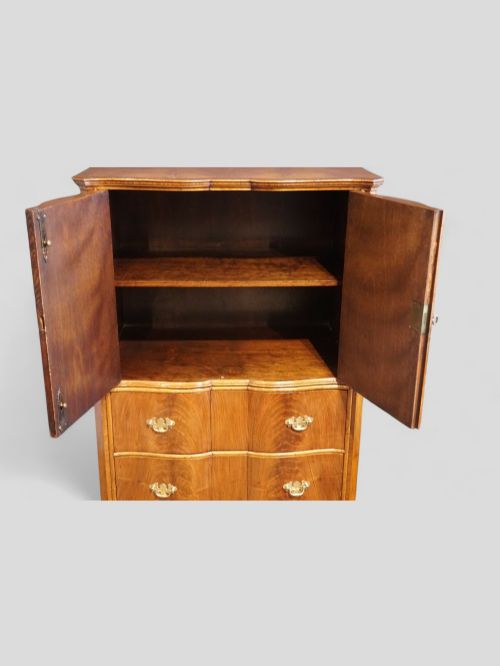fig 3. George V walnut gentlemans tallboy