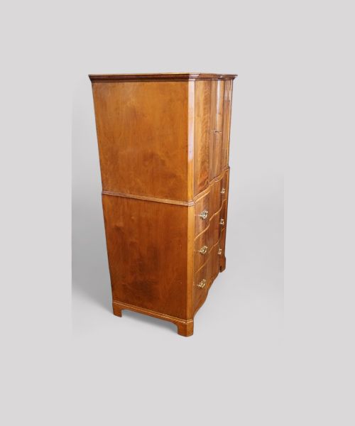fig 4. George V walnut gentlemans tallboy