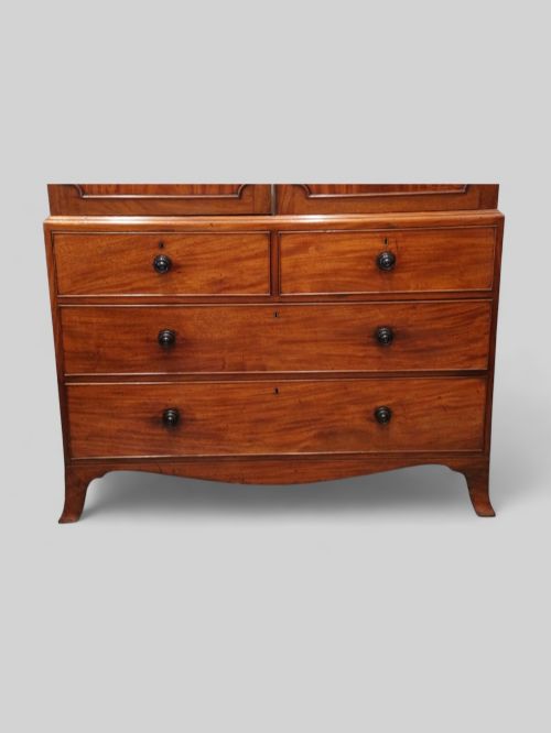 fig 1. Regency mahogany linen press