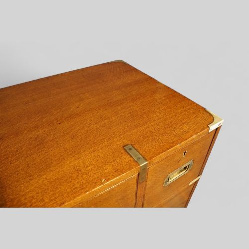 fig 2. Victorian oak secretaire campaign chest