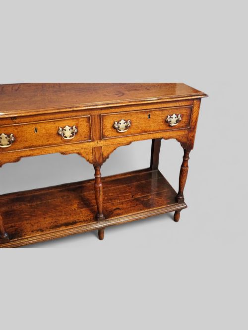 fig 1. Antique oak dresser with pot board