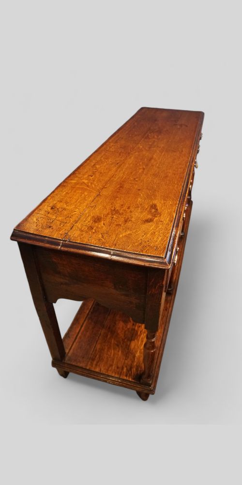 fig 7. Antique oak dresser with pot board