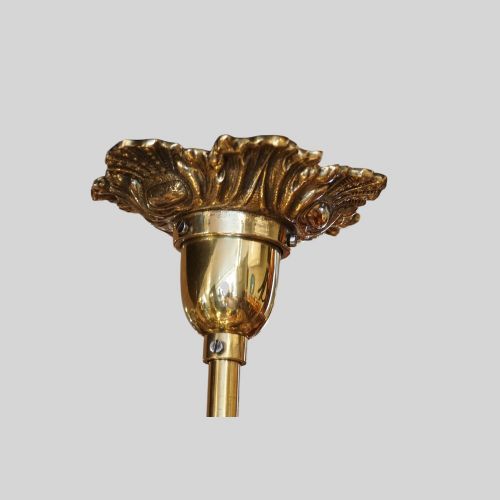 fig 2. Antique cast Bronze Mazarin chandelier
