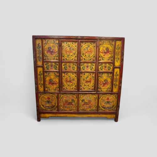 Antique Tibetan Decorated Cabinet