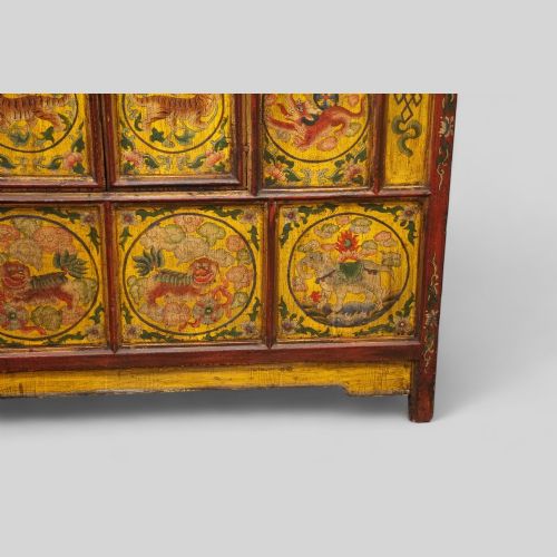 fig 1. Antique Tibetan decorated cabinet