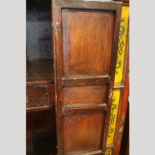 fig 6. Antique Tibetan decorated cabinet