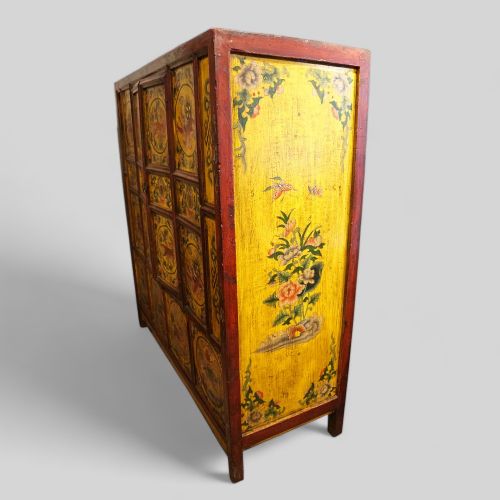fig 7. Antique Tibetan decorated cabinet