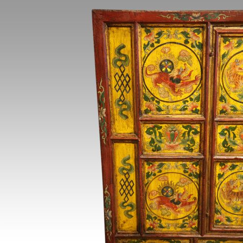 fig 8. Antique Tibetan decorated cabinet